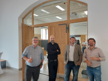 Együtt az AEDIH projekt: balról jobbra dr. Milics Gábor, Asztalos Gábor, Bónus Krisztián és Tarcsi Ádám