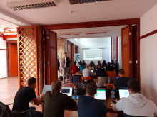 Licskai Áron egyik előadása Licskai Áron egyik előadása